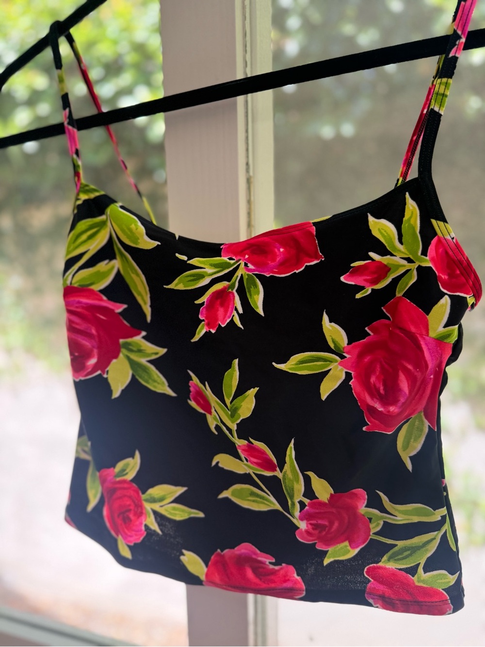 Vintage 90s Y2K La Blanca Swim Graphic Rose
Bathing Suit Tankini Top - Picture 2 of 13